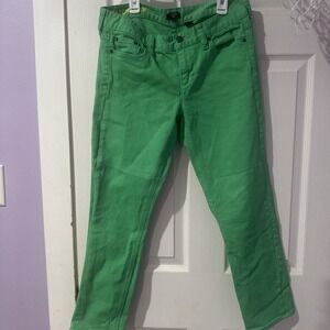 J. Crew Vibrant Green Straight Leg Women's Jeans